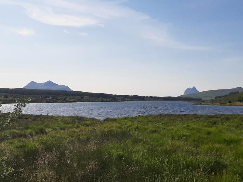 Towards Cul Mor and Suilven from the A837